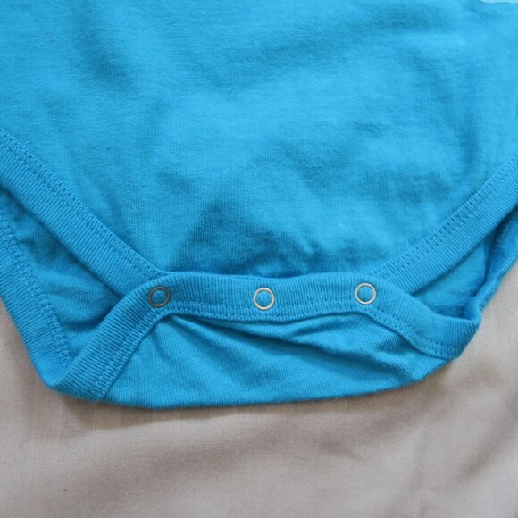 BabyGap Blue Onesie w/Bicycle-Bike on the Front  Sz 18-24 months  NWT - Picture 4 of 7